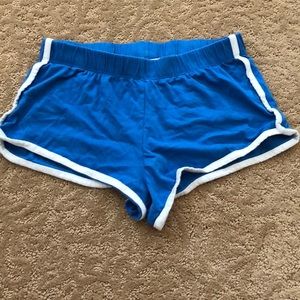blue LA Hearts shorts